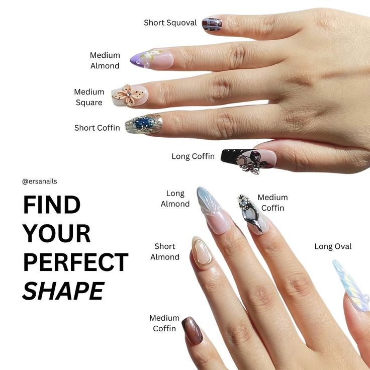 Find the perfect nail shape for you